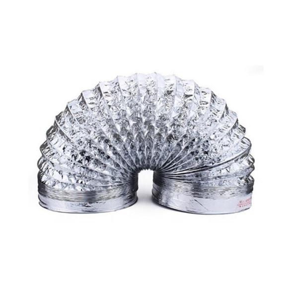162-252 Air Quantity Aluminum Flexible Air Duct for Apartment HVAC Hydroponic System