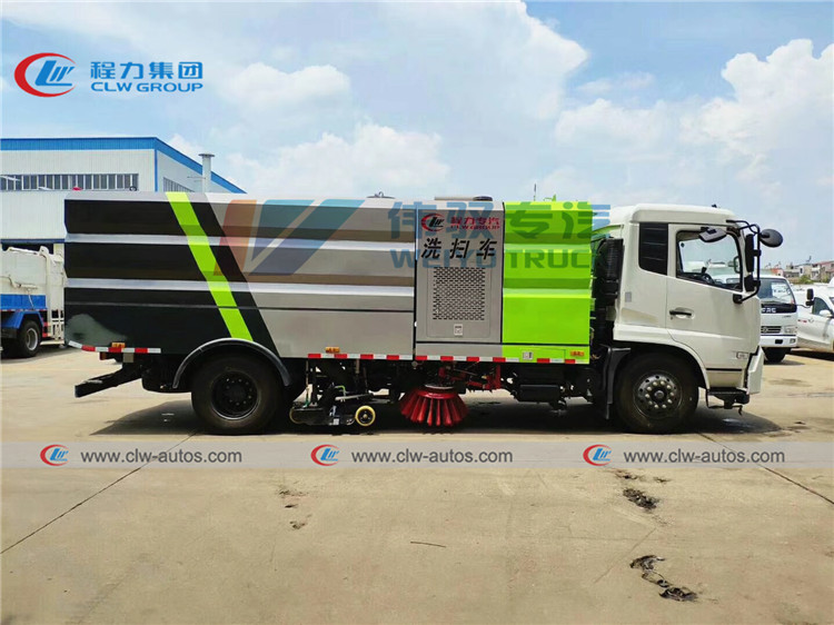 Тележка метельщика вакуума Dongfeng 190hp с цистерной с водой 2000L