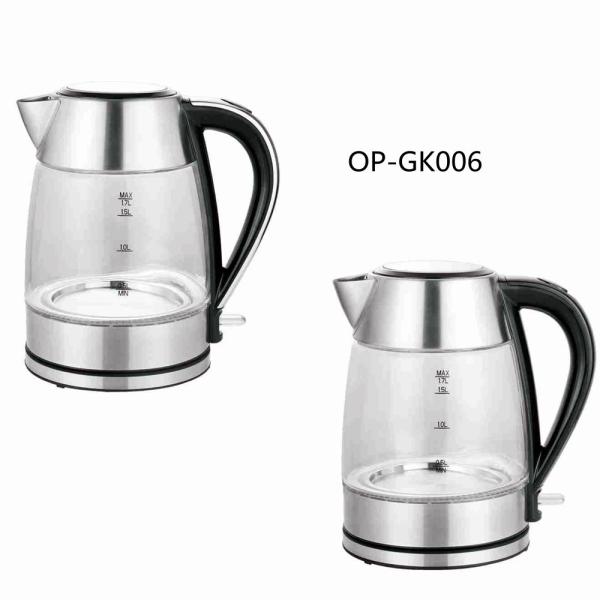 Cordless Electric Kettle 220V Electric Glass Mechanical OEM Tea Pots