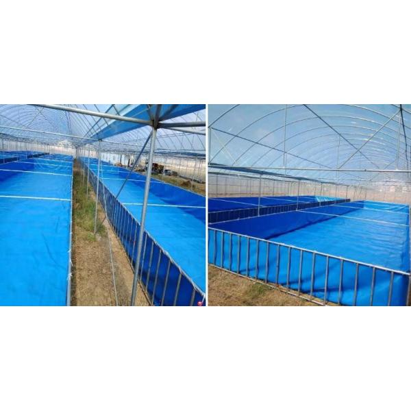 2000L Tanque de peces de lonas de doble nivel, agua segura Tanque de peces de lonas de estanque plegable