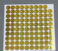 Taille adaptée aux besoins du client faux par autocollant d'hologramme de sécurité d'or anti- avec la forme