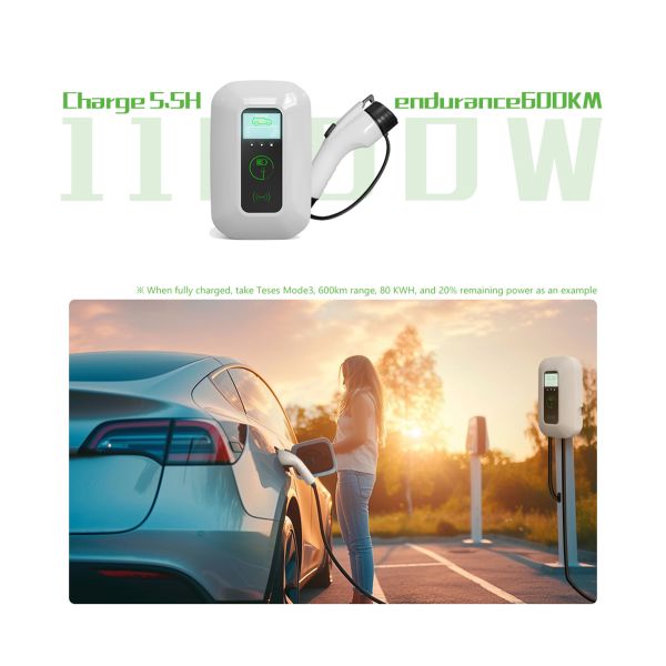 48A 11kw Type 1 Fast Charging Smart And Wall Box EV Charger With App