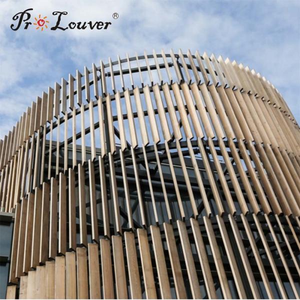 Hot sale ! Aluminum vertical curtain wall, aluminum box louver used for exterior decoration