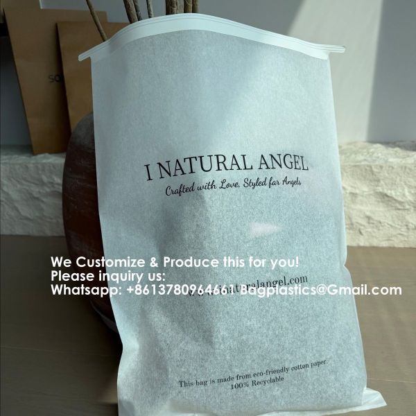 stencil tissue paper Bag, Stencil paper bag, Glassine Paper, Custom Printing Cotton Paper Biodegradable Compostable PLA Corn Starch CPE EVA Eco Friendly Zipper Garment Plastic Clothing Packaging Bag