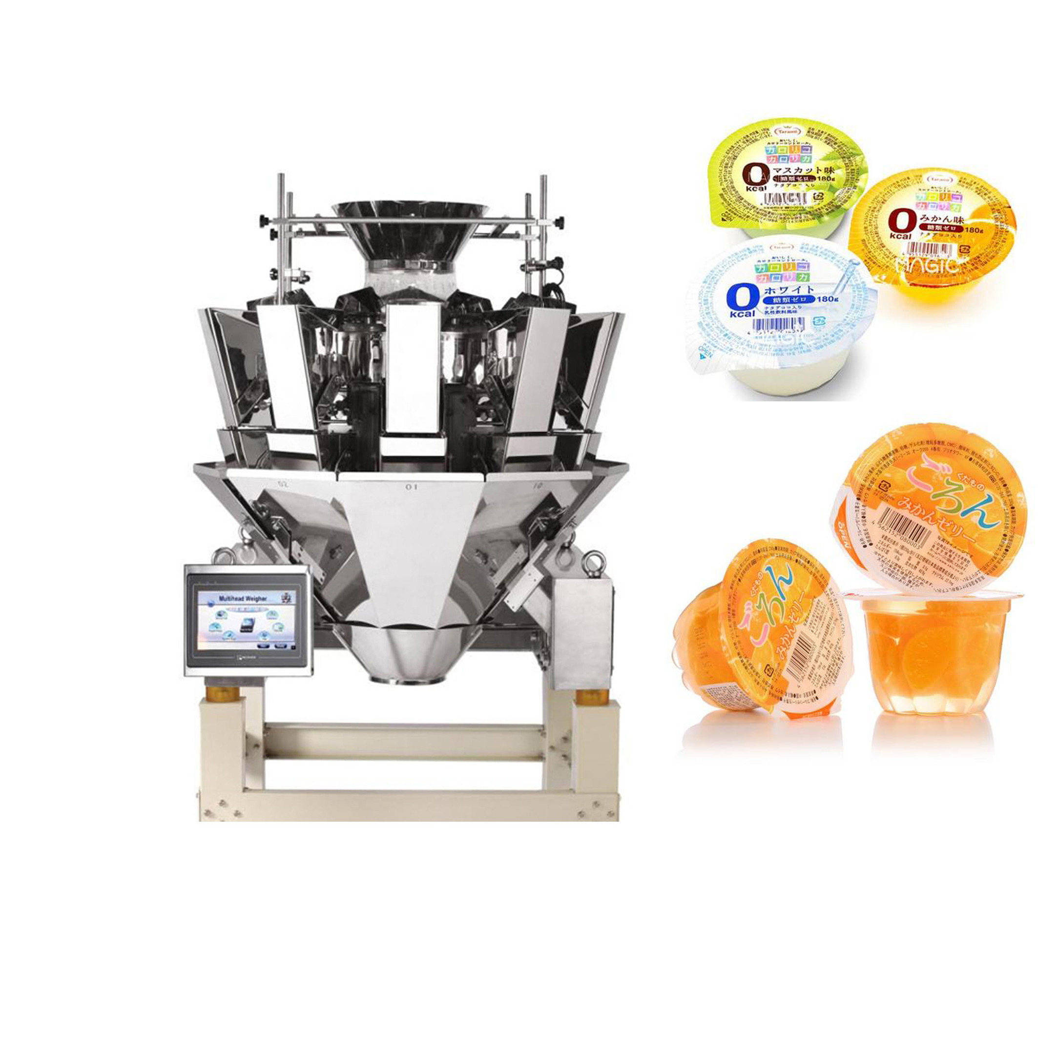 Конфета веся машину упаковки Weigher 200g Multihead полноавтоматическую