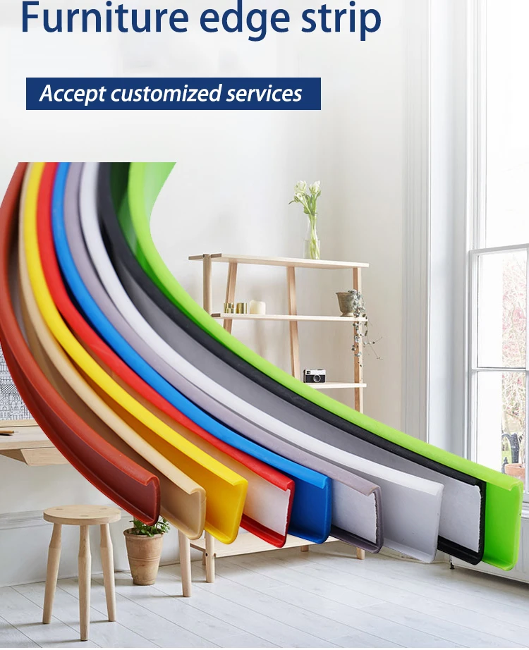 Furniture Decoration T Shape Extrusion Plastic Profile PVC Edge Banding