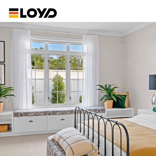 Classic Aluminum Casement Window with Powder-Coated Finish