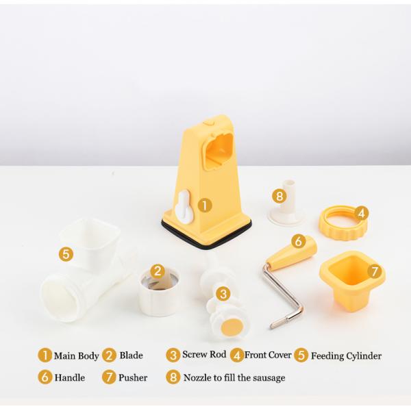 Рука кухни ручная привелась в действие пластиковый ABS PP 5kg/H-10kg/H мясорубки