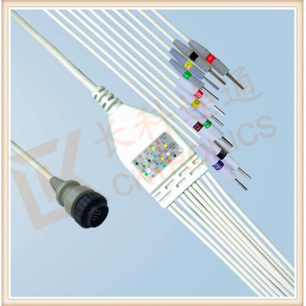 Kenz PC 104 Ecg Monitor Cable One Piece Ecg Cable 10 Leadwires Needle IEC
