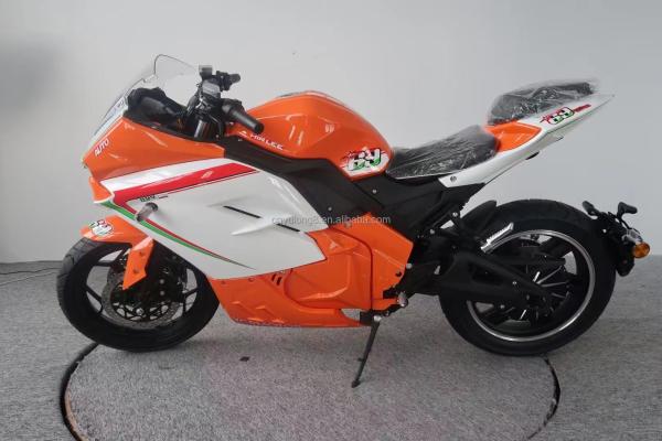 Motocicleta elétrica de duas rodas de alta velocidade Máxima velocidade 80 km/h para melhor desempenho