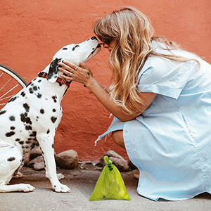 Earth Friendly 4 Rolls Refills Compostable Doggie Bag Poop,Super Thick And Leak-Proof corn starch compostable bio eco