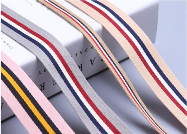Striped Custom Present Wrapping Accessories 25mm - 50mm Printed Grosgrain Ribbon