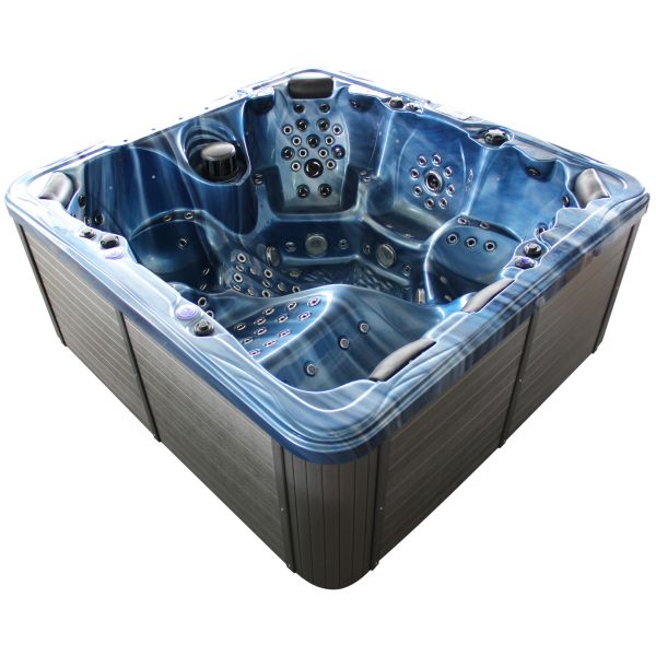 7803s High Jet Count Family Hydro Massage Hot Tub Square Freestanding Acrylic Outdoor Spa Tub