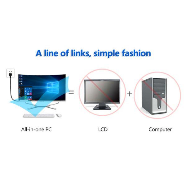 US Plugs Tipo 24 polegadas 27 polegadas All in One Game PC i7 8GB RAM Barebone AIO PC