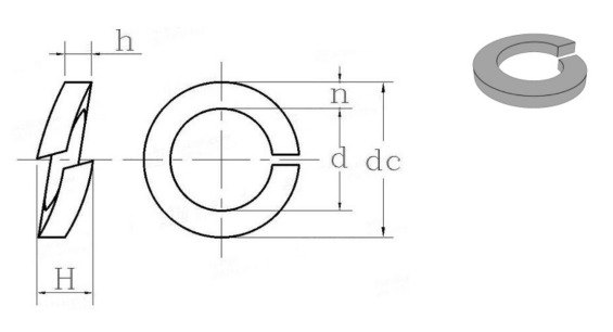 Погружение стальных шайб весны HDG горячее гальванизировало разделенные пружинные шайбы GB93