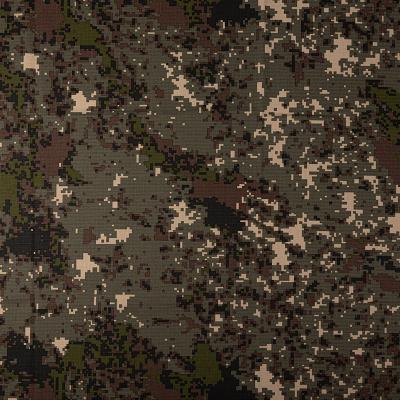 Army Camouflage Fabric Material Polyester Cotton Blend Korean Granite Digital Tear Resistant