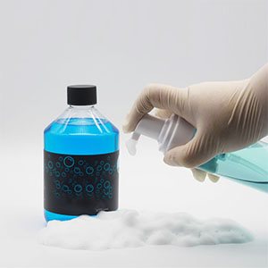 Foaming Dispenser Bottle, Travel Spray Bottle Container Cosmetics Bottle Transparent Dry Powder Spray Bottle