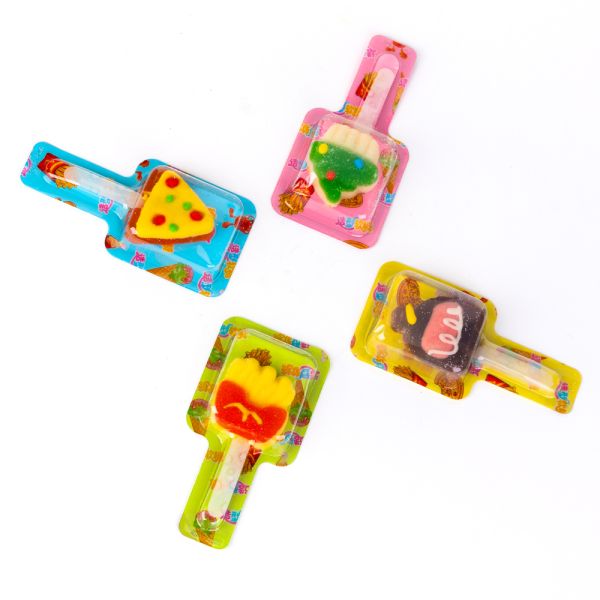 Candy Wholesale 3D Cartoon Shaped Fruit Flavor Soft Lollipop With Vitamin C Gummy Candy
