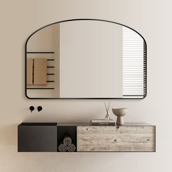Arched Aluminium Framed LED Mirror 4mm 5mm Large Wall Bathroom Mirror