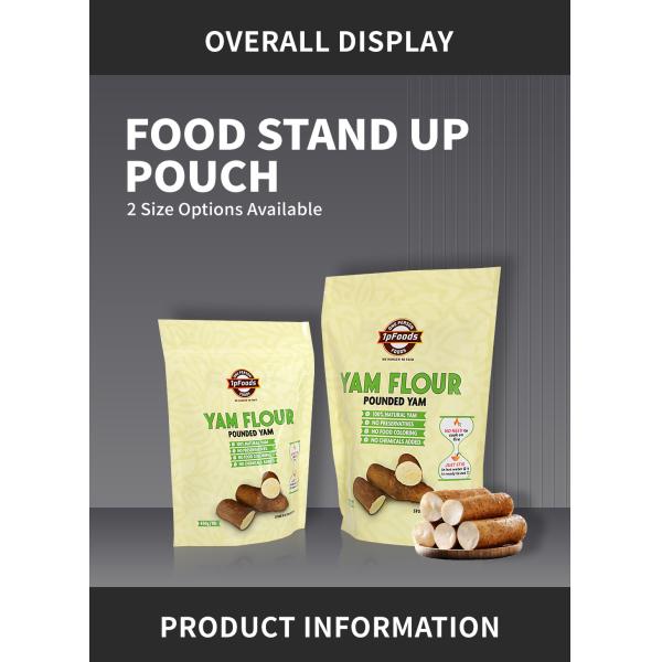 Порошок из муки из ямса стоит в пакете с маниокой Maizena Flour Pouches Doypack Bag с застежкой-молнией