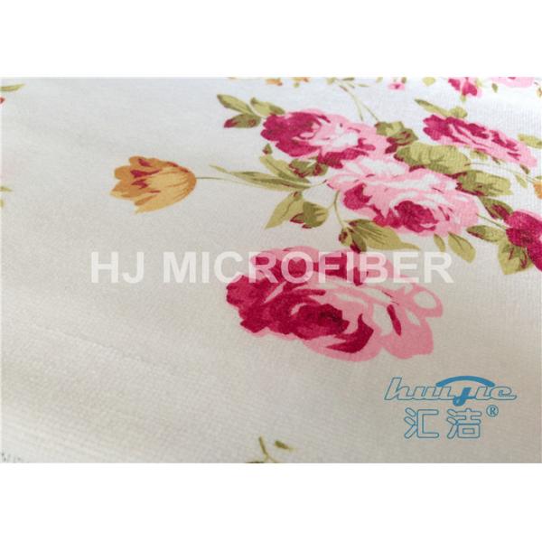 30 x 30cm напечатанная ткань чистки Microfiber с цветком, полиамидом 20%