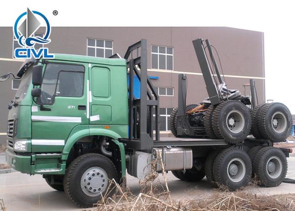 Sinotruk Howo 6x4 Timber Cargo Truck With Air conditioner / Logging Transporter