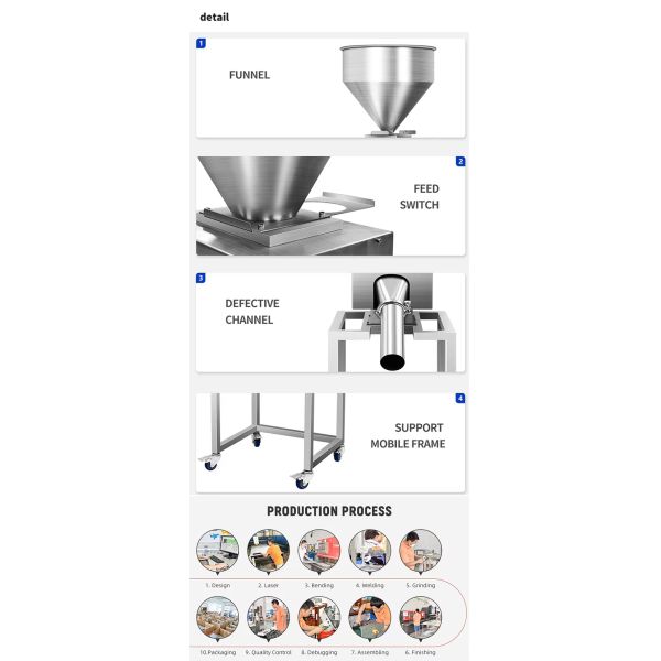 Industry Touch Screen Operation Tablet Probiotic Sauce Tablet Metal Separator CE HACCP Certified Factory