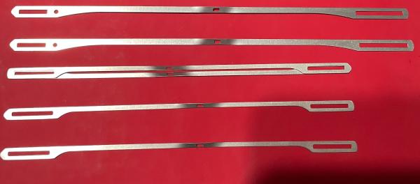 180x5.5x0.3mm Duplex Textile Wire Heald Power Loom Spare Parts