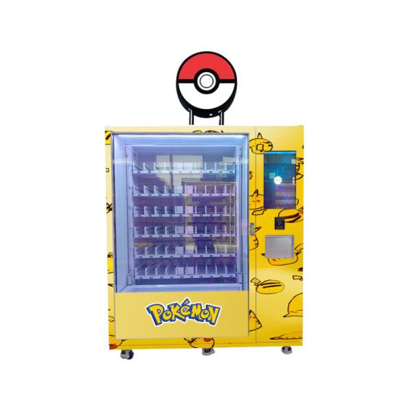Custom Logo Lightbox Pokemon PTCG Cards Vending Machine With Lift Touchscreen For Advertising
