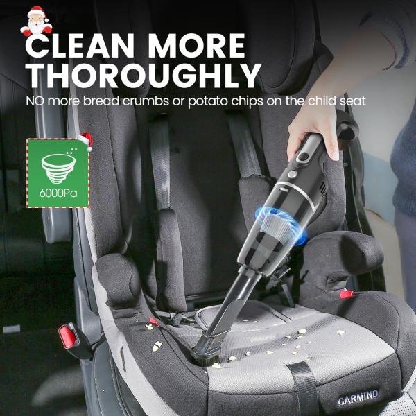 12V Mini Portable Handheld Vacuum Cleaner for Car Wash Cleaning YANTU V01S Cyclone Wired