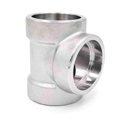 Forged Pipe Parts 9000LB Carbon Steel Tee Customized