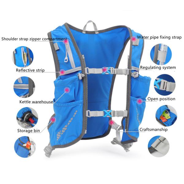 Durable Outdoor Cycling Hydration Backpack with Interior Zipper Pocket and Custom Logo