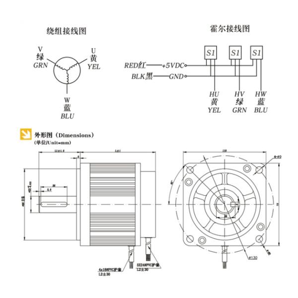 Мотор 2000RPM 1255W мотоцикла Dc 310VDC 220VAC 110mm безщеточный электрический
