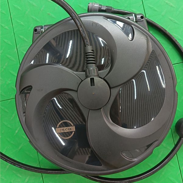 Air / Water / Electricity Drum Retractable Hose Reel High Pressure For Car Cleaning