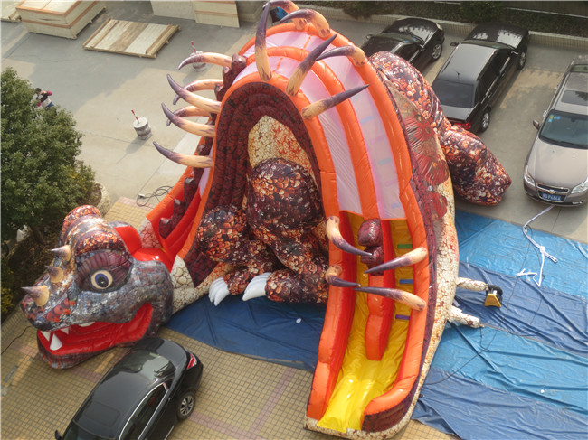 China Factory Inflatable Dinosaur Slide/Commercial Inflatable Dragon Slide/Custom Inflatable Amusement Park for Sale