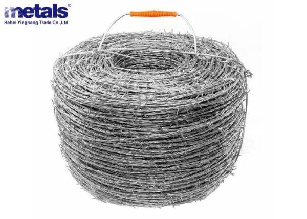 Arame Farpado Filho de Barba Galvanizado Preço Por Rolo 1.6mm 500m Arame Farpado Filho de Barba Rolo Para Cercas Agropecuárias