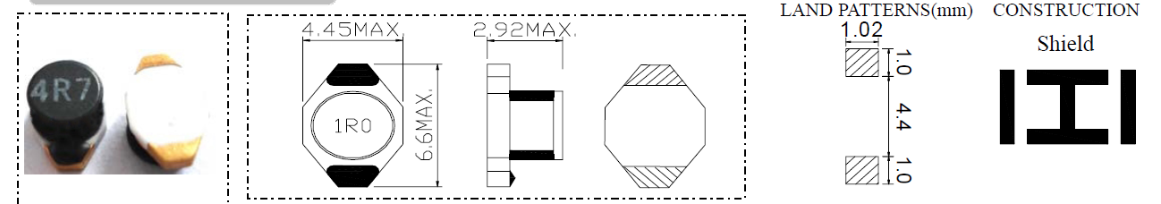 Индуктор силы SDC4503C = DO1608C-102ML SMD SMT защищал индукторы силы Smd