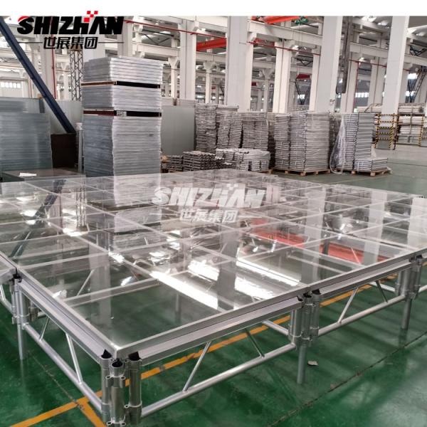 Алюминиевый регулируемый портативный акриловый на открытом воздухе этап музыки 4x4