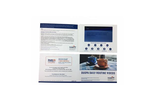 CMYK Printing Video Business Cards 1024*600 Pixel For Exhibition Gift