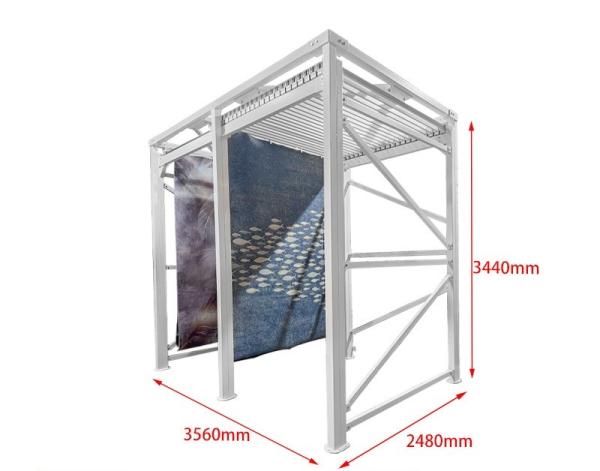 Push Pull Sliding Metal Display Stands Showroom Carpet Sample Display Rack