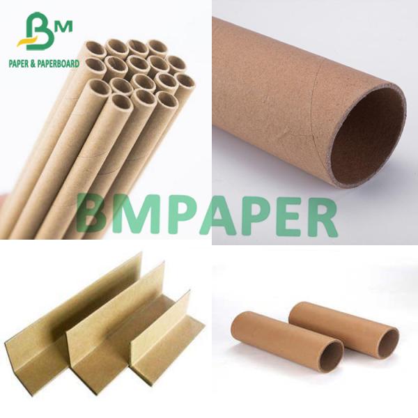 Kraft Paper Slitted Rolls For Making Cores 360g 420g 500g Core Paper Materials Повторно использованная пульпа Kraft бумажный Slitted Rolls для делать материалы гильзовой бумаги ядров 360g 420g 500g