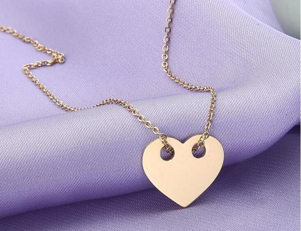 Heart Pendant Necklace Fashion Jewelry for Women Stainless Steel Necklace