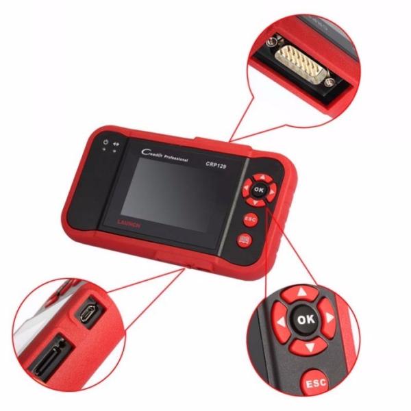 Newest Software Launch Creader CRP129 OBDII/EOBD Auto Code Scanner free update online diagnostic for 4 system