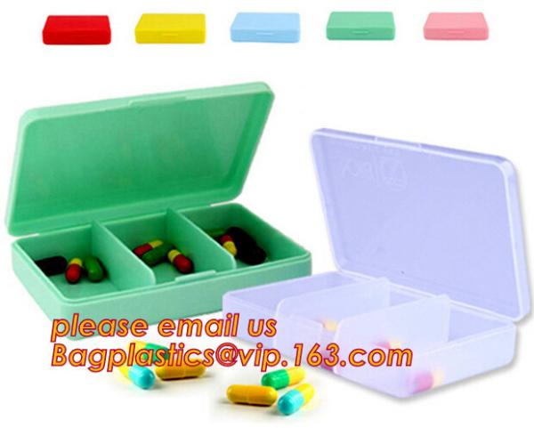 pill case with date letters,Hot Sale medicine box,Plastic 7 Days Pill Box, Cute Round Plastic Weekly 7 Days Pill Box