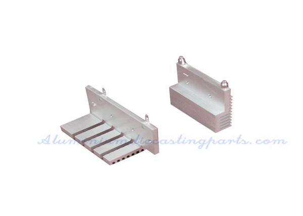 Silver Anodize Extruded Aluminum Heat Sink For UPS