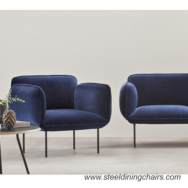 French Luxury Home Sweet Velvet 800mm 780mm Upholstery Lounge chair