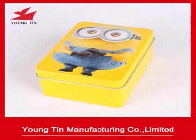 Metal Tinplate Custom Artwork Embossed Candy Tin Cans With 0.23 MM Cover