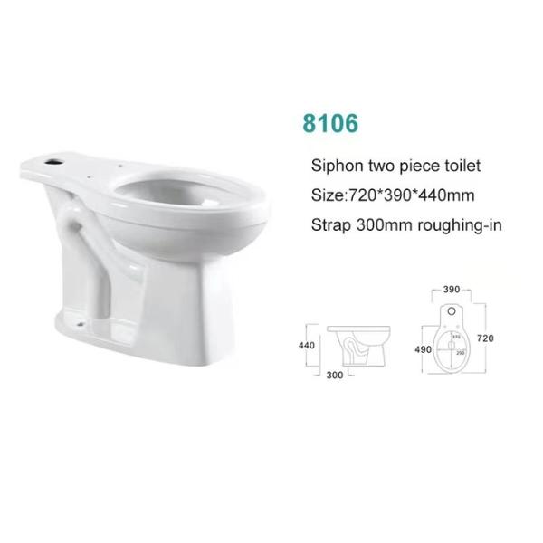 Factory Wholesale for Hotel Building Mall Use Bathroom Toilet Bowl Washroom Ceramic Siphonic Toilet Seat