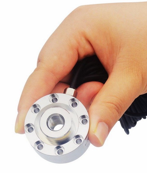 Pancake Load Cell 200lb 450lb 1.1klb Compression Force Transducer 2.2klb 4.5klb