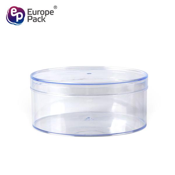 Food Packaging Boxes Hard Plastic Cracker Dessert Chocolate Candy Transparent Dessert Round Contain